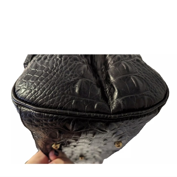 Brahmin Louise Rose Satchel in Black - Picture 11 of 16